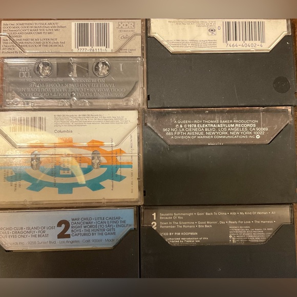 Lot of 9 Vintage Cassette Tapes! 1970s, 80s & 90s pop collection - Picture 3 of 4